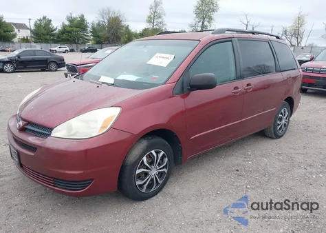 2005 Toyota Sienna Le из США, поврежденный, VIN 5TDZA23C25S242153